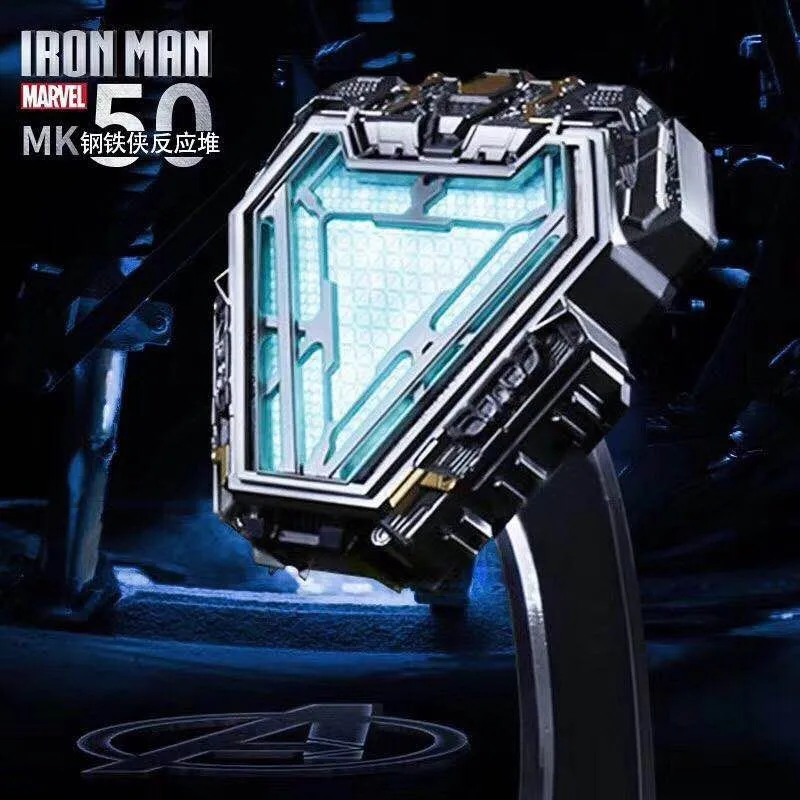 Man Tony Stark Ark Reactor Chest Light Wearable Pvc Action Figure Collection Model Toys