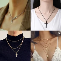 vintage gothic pendant cross necklace cool street style necklace mens women unusual necklace necklace punk jewelry