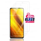 Защитное стекло для xiaomi poco x3 nfc little x 3 nfs pocophone m3 f2 pro f1 pocom3 pocox3, 3 шт.