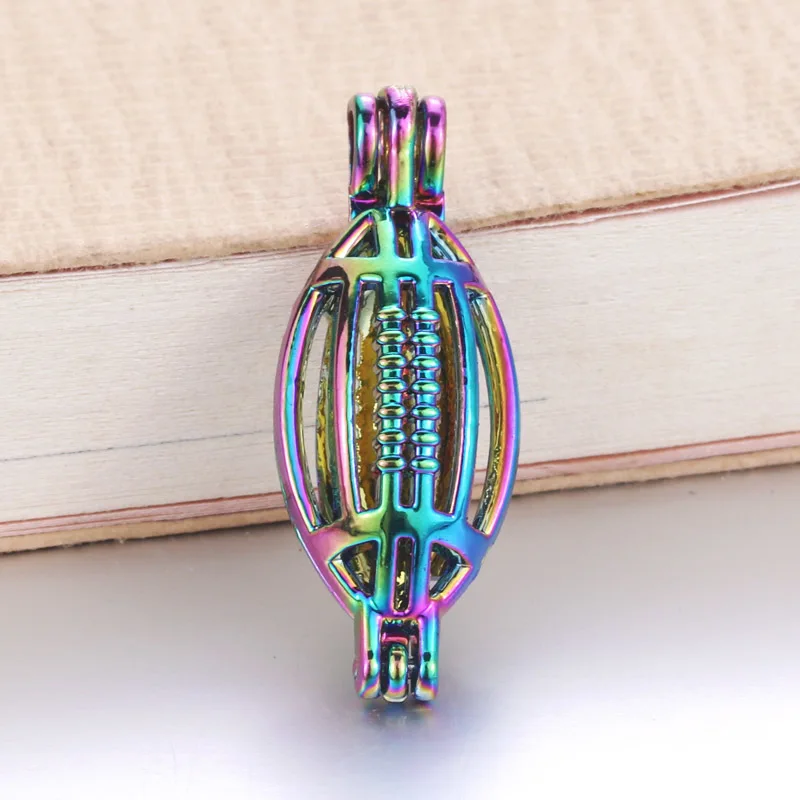 6 шт./лот, 16 стилей, радужная клетка с жемчугом, клетка с бусинами, эфирное масло, диффузор, медальон, кулон, сделай сам, изготовление ювелирных изделий для устриц, жемчуг
