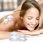 Набор банок для вакуумного массажа, банки с силиконовыми баночками для сжигания жира, отрицательного давления, против морщин