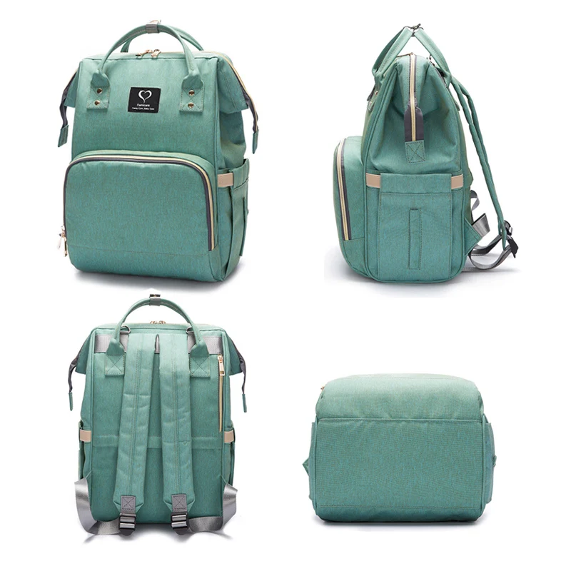 

Diaper Bag USB Large Capacity Nappy Bag Waterproof Maternity Travel Backpack Designer Baby Care Stroller New Handbag Bag Nursing