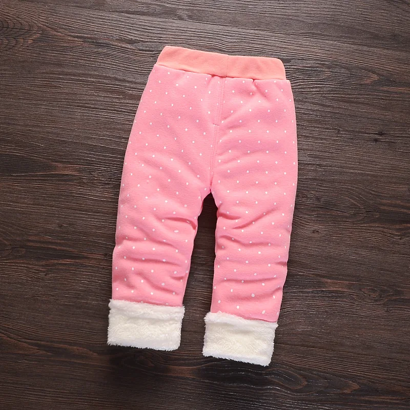 Новинка 2020 Зимние теплые брюки плотные штаны для маленьких девочек леггинсы