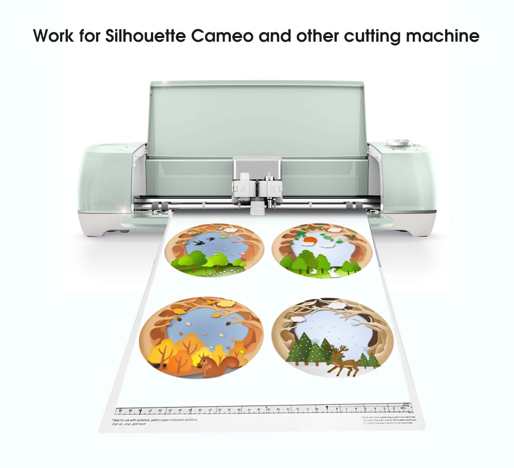 Коврик для резки для Cricut Explore ore Air 2/Maker standard, 12x12 дюймов для силуэта-Камея клейкие Нескользящие гибкие сетки коврики