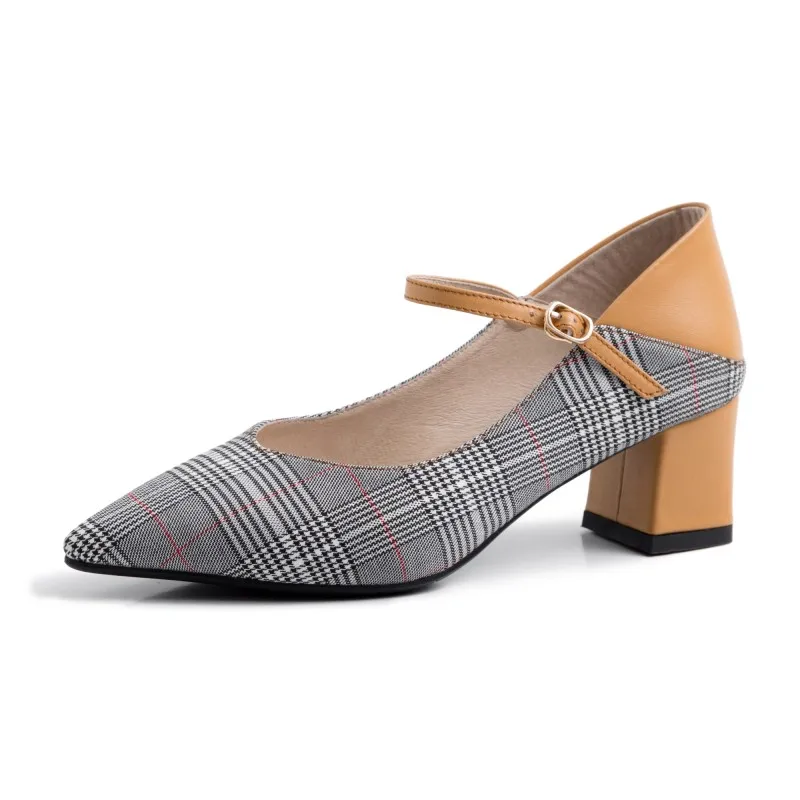 Туфли-лодочки женские на высоком каблуке заостренный носок квадратный обувь