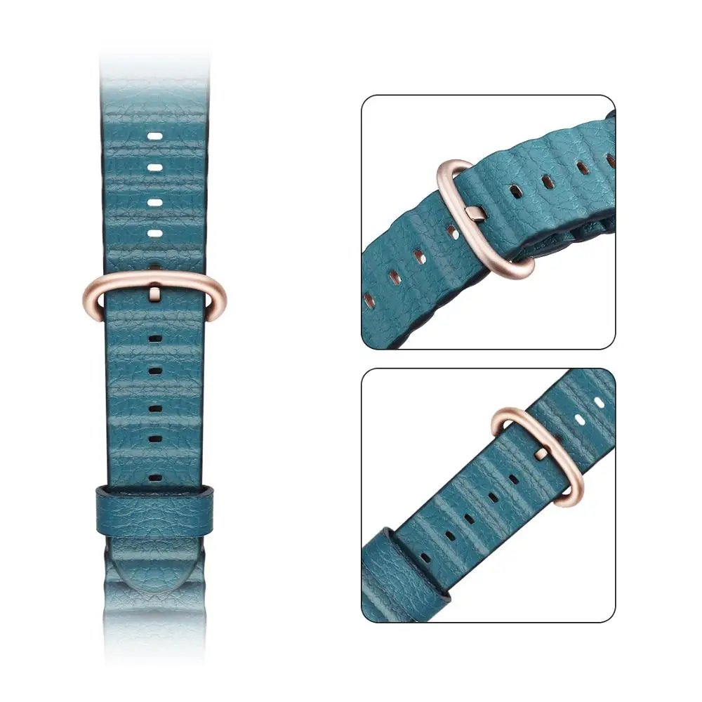 Регулируемый ремешок для часов apple watch 5 4 из натуральной кожи 44 мм 42 40 38 серия 1 2 3