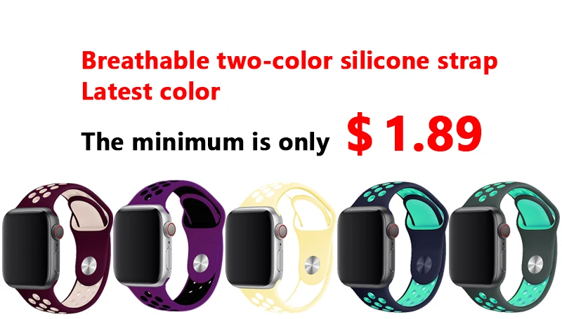 Ремешок для apple watch, ремешок для apple watch 5, 4, 3, iwatch, ремешок 42 мм, 44 мм, 38 мм, 40 мм, браслет Correa, силиконовый ремешок для часов, ремень, аксессуары