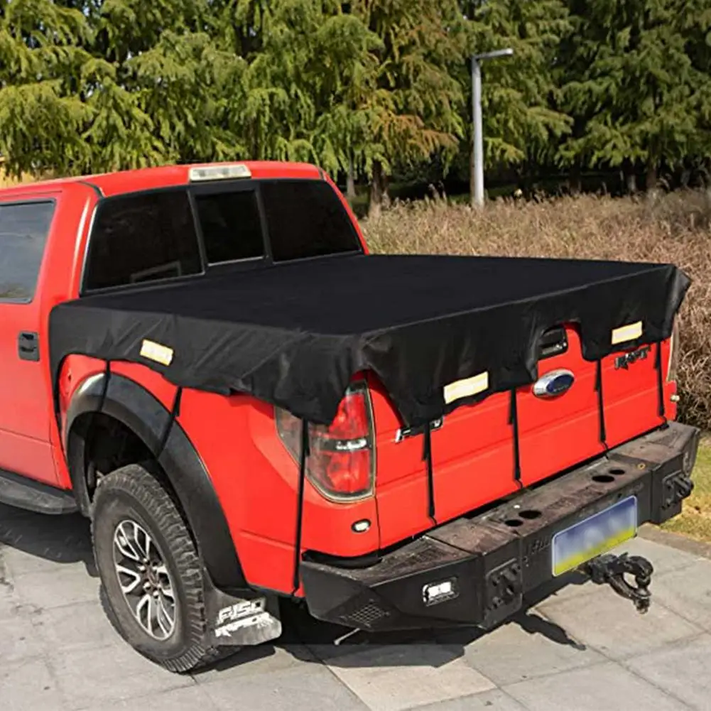 

US Style Car Truck Tarpaulin Rainproof Cloth Outdoor Canvas Truck Canopy Waterproof Sunshade Bed Cloth Cover 3 Size