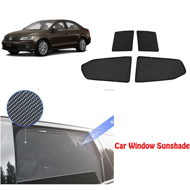 

4pcs High-end custom For SKODA SUPERB 2015-2018 card type magnetic car curtain sun shade car window shade car styling