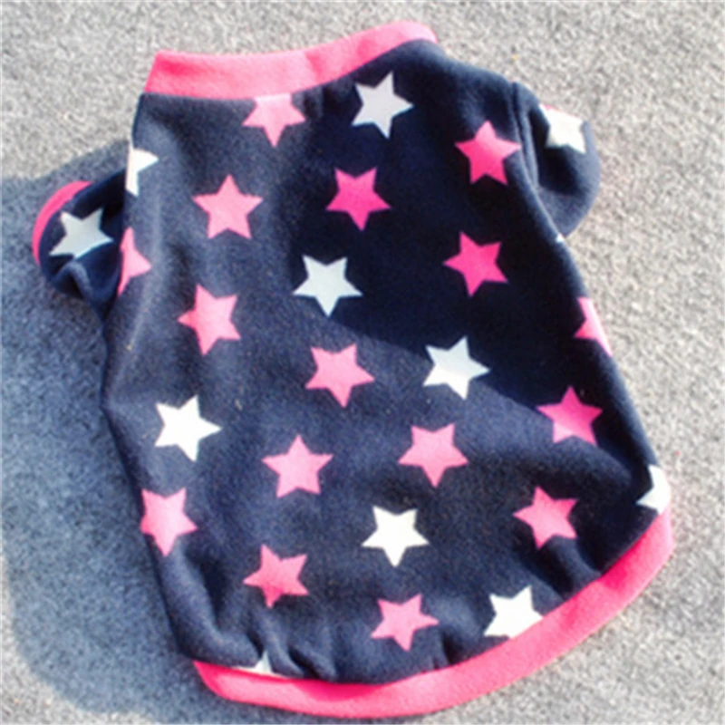 Одежда для собак теплый флисовый свитер в стиле граффити щенков пальто на осень и