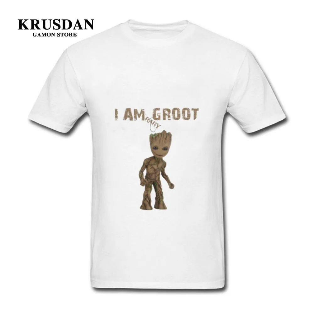 Стражи Галактики дворец Детские Groot Новая мода футболка &quotМарвел&quot для мужчин