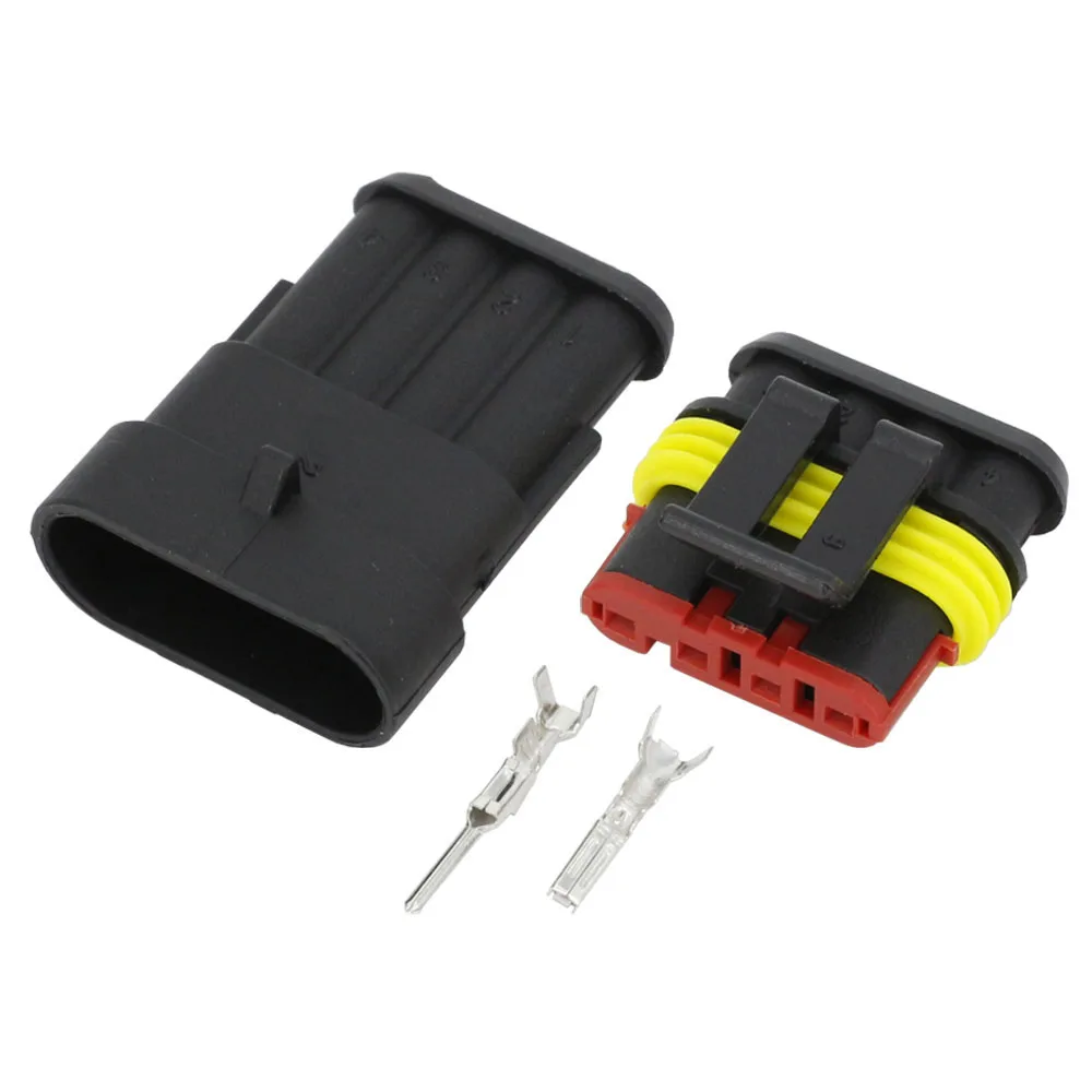 10 комплектов 4 Pin AMP 1 5 соединитель DJ7041 1.5 11/21 водонепроницаемый электрический