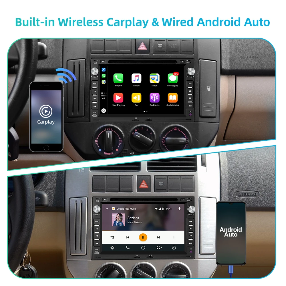 Автомагнитола Isudar мультимедийный плеер на Android 11 с GPS DVD DSP для