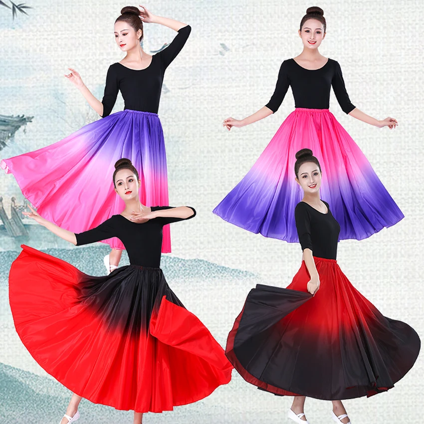 Костюм для восточных народных танцев Chimese Женская юбка испанского фламенко с 3D