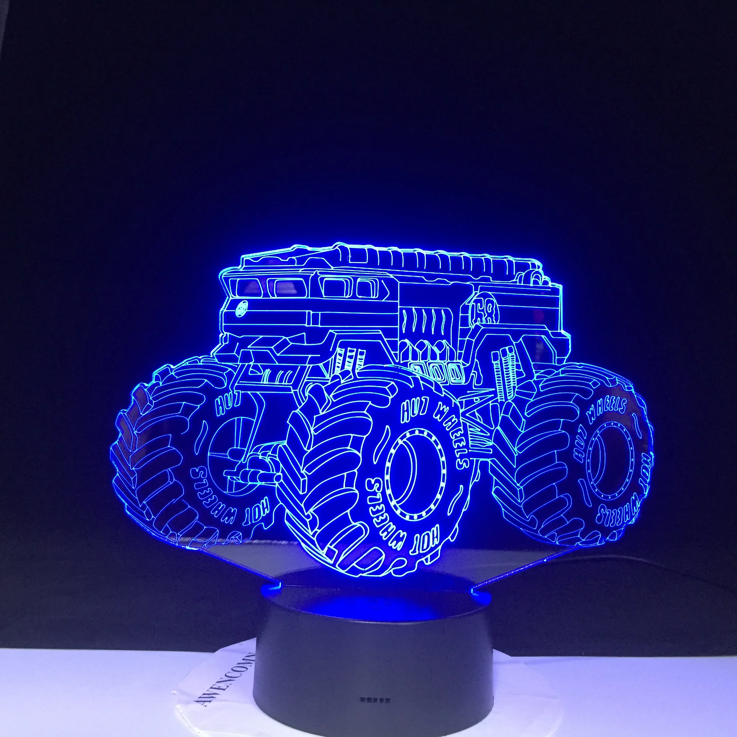 7 Colors Changing Creative Gifts Vehicle Car 3D Led Table Lamp Usb Touch Button Night Lights Kids Bedroom Decor | Лампы и освещение