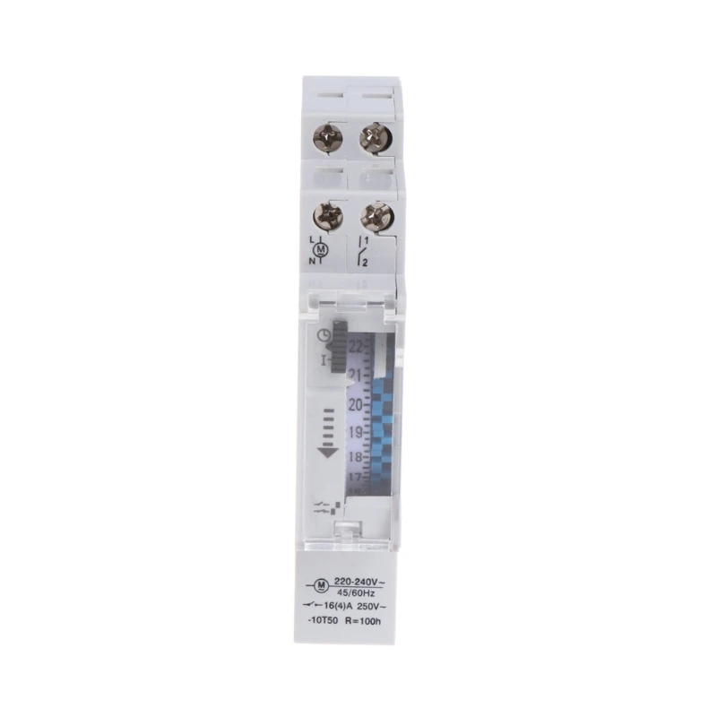 

2021 New Mechanical 24 Hours Programmable Din Rail Timer Switch Relay 110-240V 16A