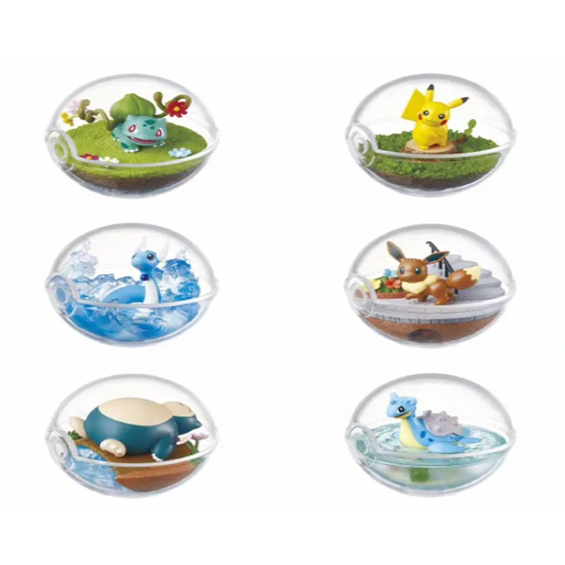 Игрушки-Покемоны декор покебол Pikachu + 1 шт. маленькие фигурки воббуфета Mewtwo Lapras