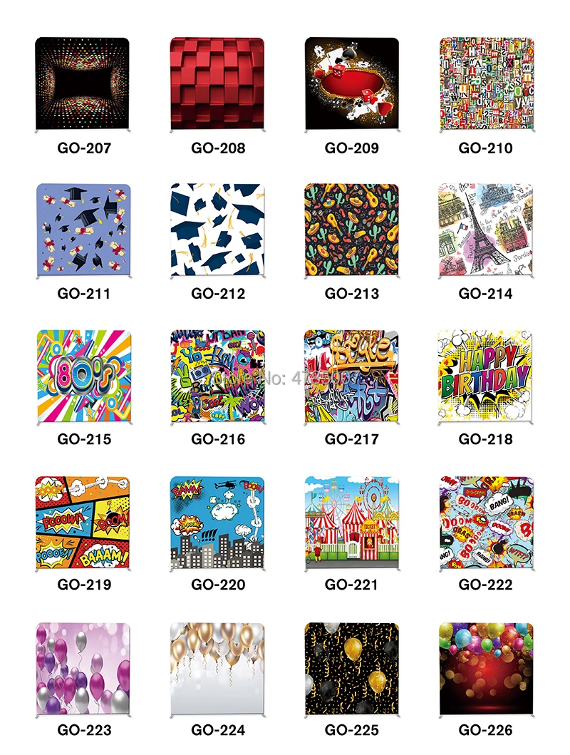 8 футов Натяжные тканевые фотобудки для любых мероприятий 1 стандартная рамка 8x8 и