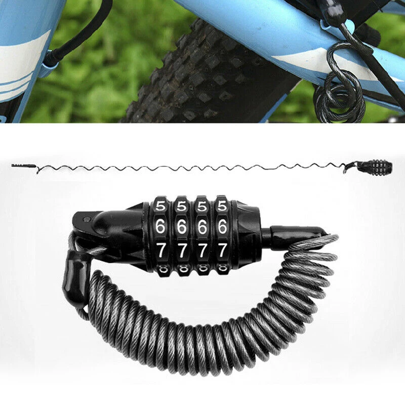 

Universal Motorcycle Helmet Password Lock Multi-Function Wire Lock Password Anti-Theft Lock