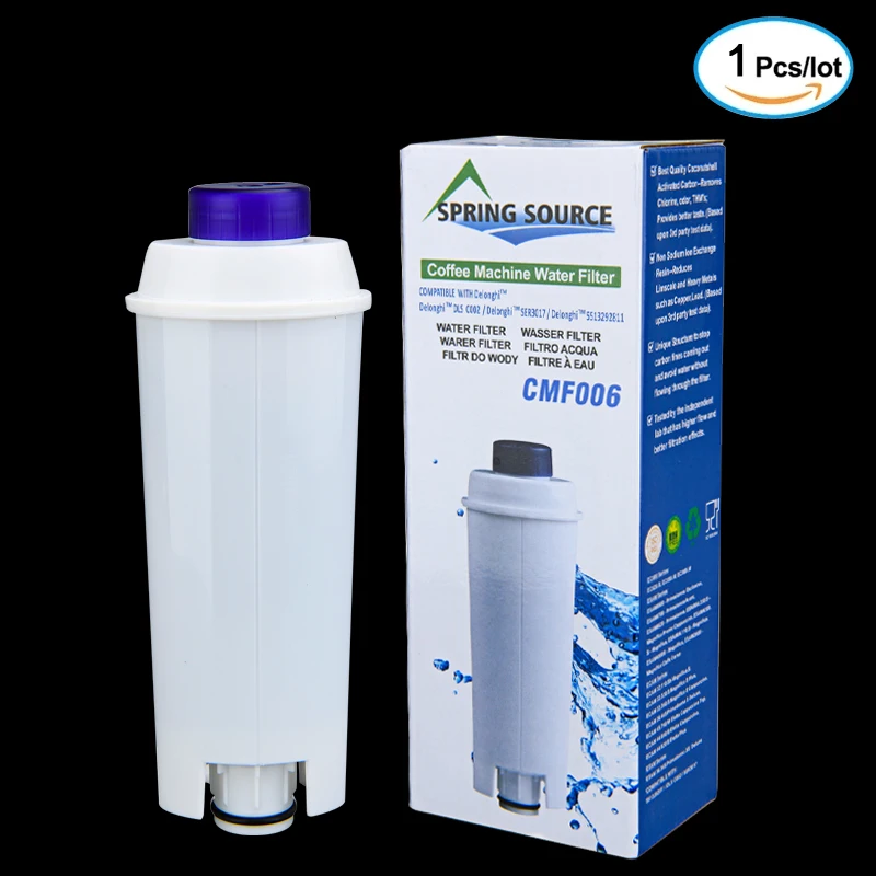 

Сменный фильтр для воды Delong DLSC002, Delong coffee machine ECAM ESAM ETAM BCO series, Сменный фильтр для воды, 1 упаковка