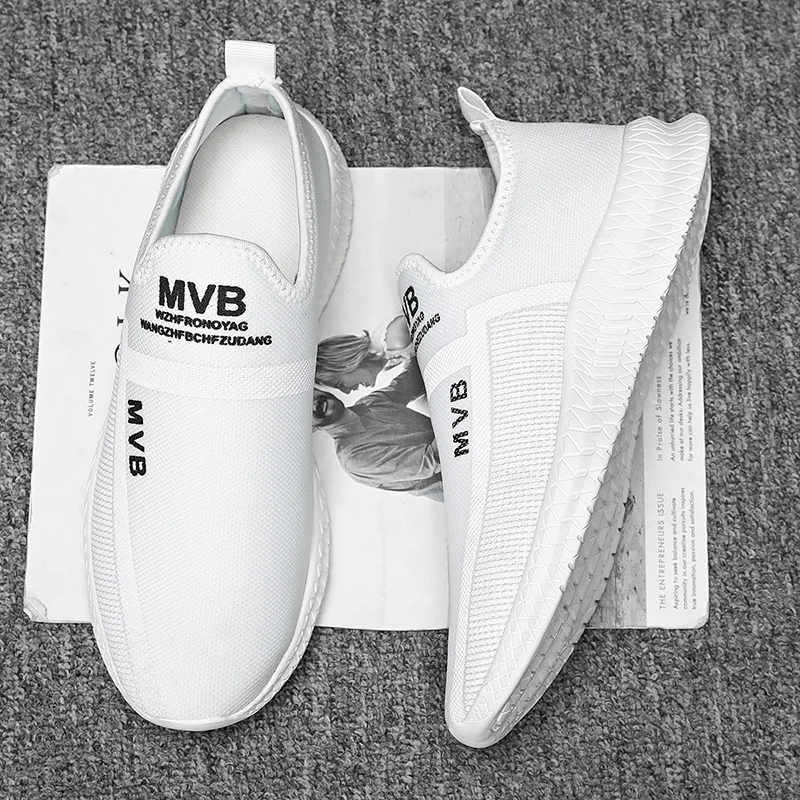 

Кроссовки мужские легкие дышащие, без шнуровки, спортивная обувь для бега, Летние повседневные, размеры 39-47