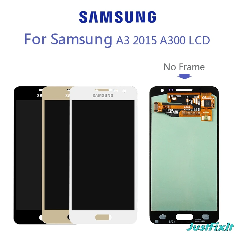 

For SAMSUNG Galaxy A3 2015 A300H A300F A300FU LCD Display Super AMOLED LCD Touch Screen Digitizer Replacement 4.5''