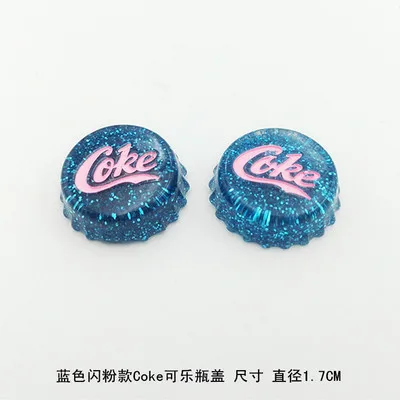 blue 10 шт./лот блеск Кепки с плоской задней частью каучуковая изделие ручной работы DIY полимерные Стразы плоские с оборота кабошоны чехол для телефона украшение бант для волос аксессуары - Цвет: blue