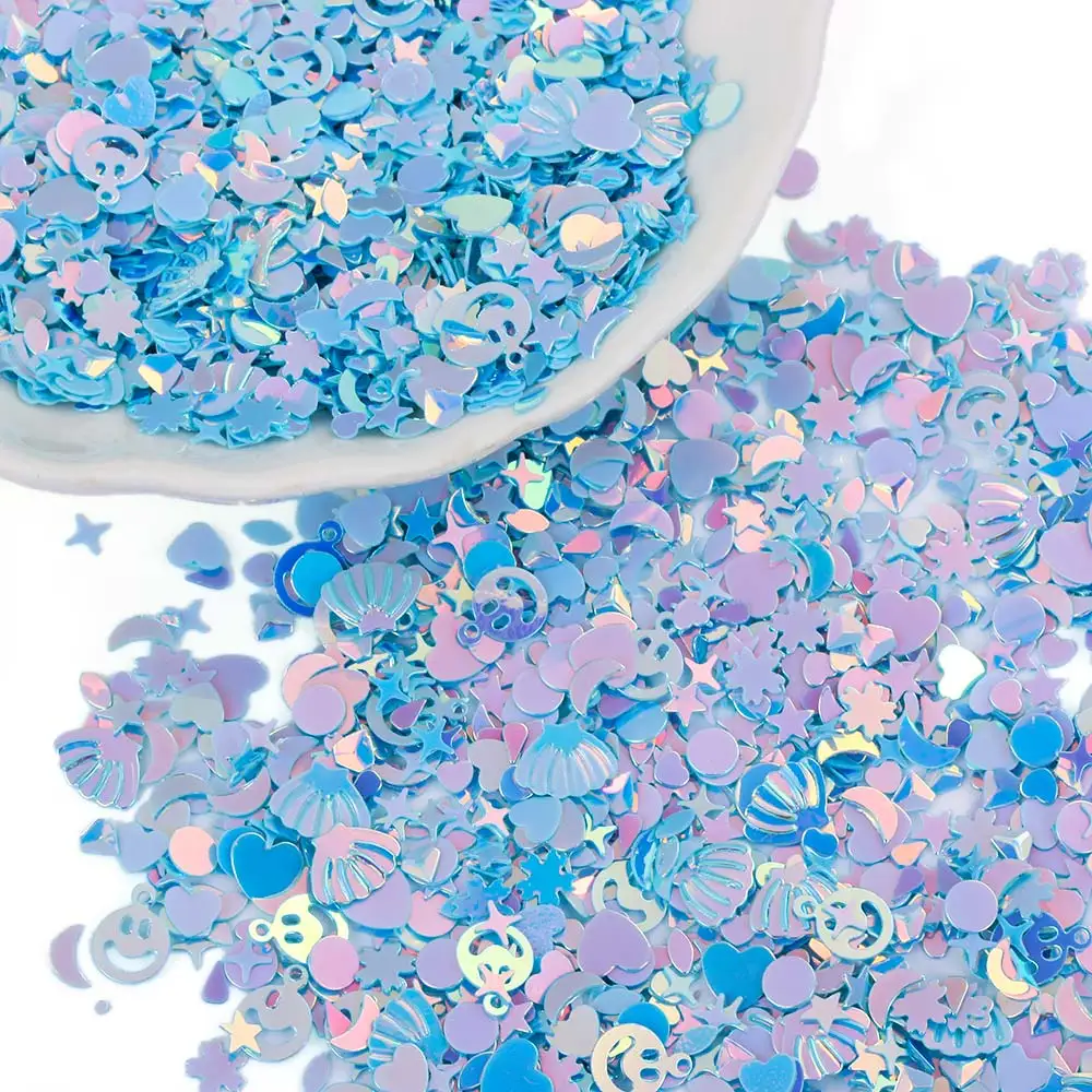 10 г/пакет розовая Сакура блестки конфетти сделай сам поделки 5 мм сладкая вишня