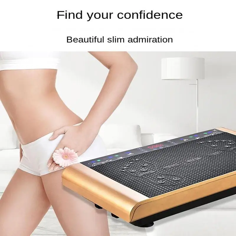 Электрический ленивый массажер для похудения вибрация тела фитнес упражнений