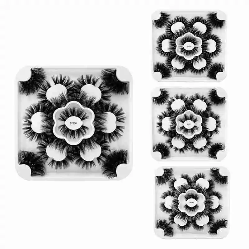 

Норковые ресницы 5D, норковые ресницы в упаковке, 14 пар, Длинные Искусственные ресницы для макияжа, натуральные накладные ресницы для наращи...