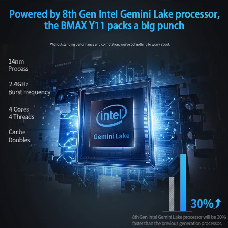 Ноутбук BMAX Y11 11 6 дюйма четырехъядерный процессор Intel N4120 1920*1080 IPS сенсорный экран 8
