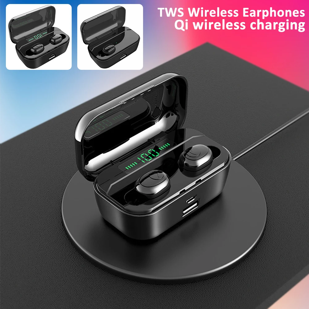 Willkey G6S Bluetooth 5.0 Headphones Intelligent Touch Control TWS Wireless Earphone High Capacity Battery Headset for All Phone |