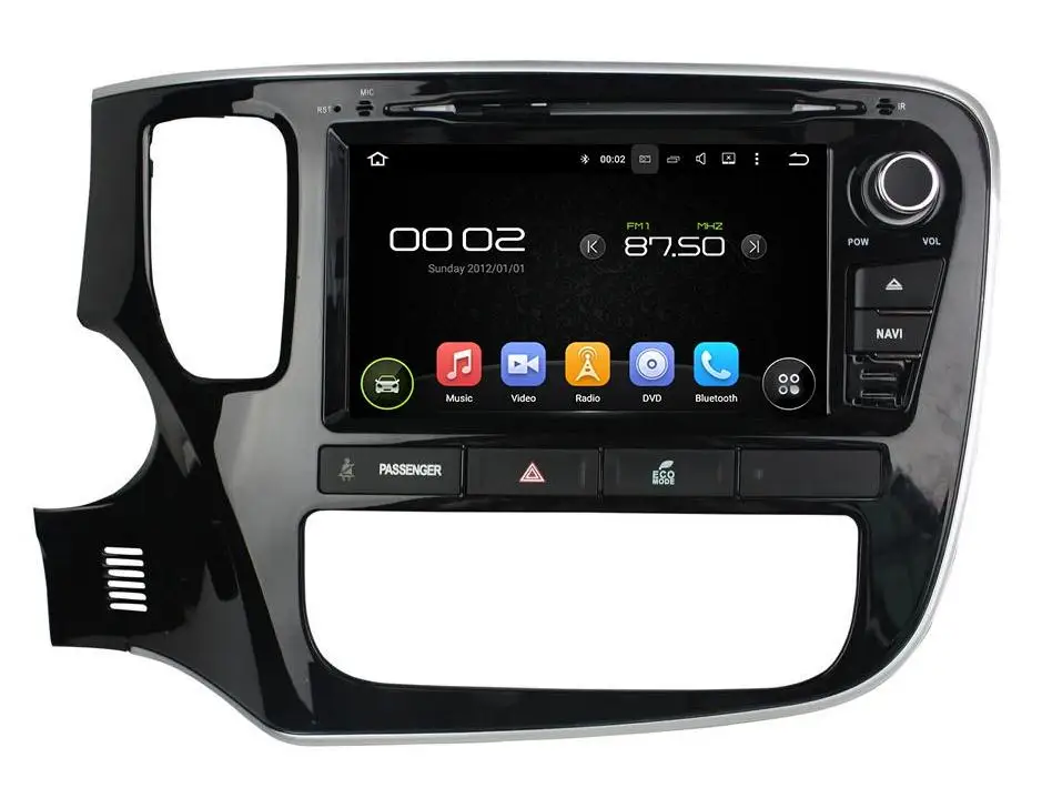 Четырехъядерный 1024*600 Android 5.1.1 автомобильный DVD-плеер для MITSUBISHI OUTLANDER 2015 GPS