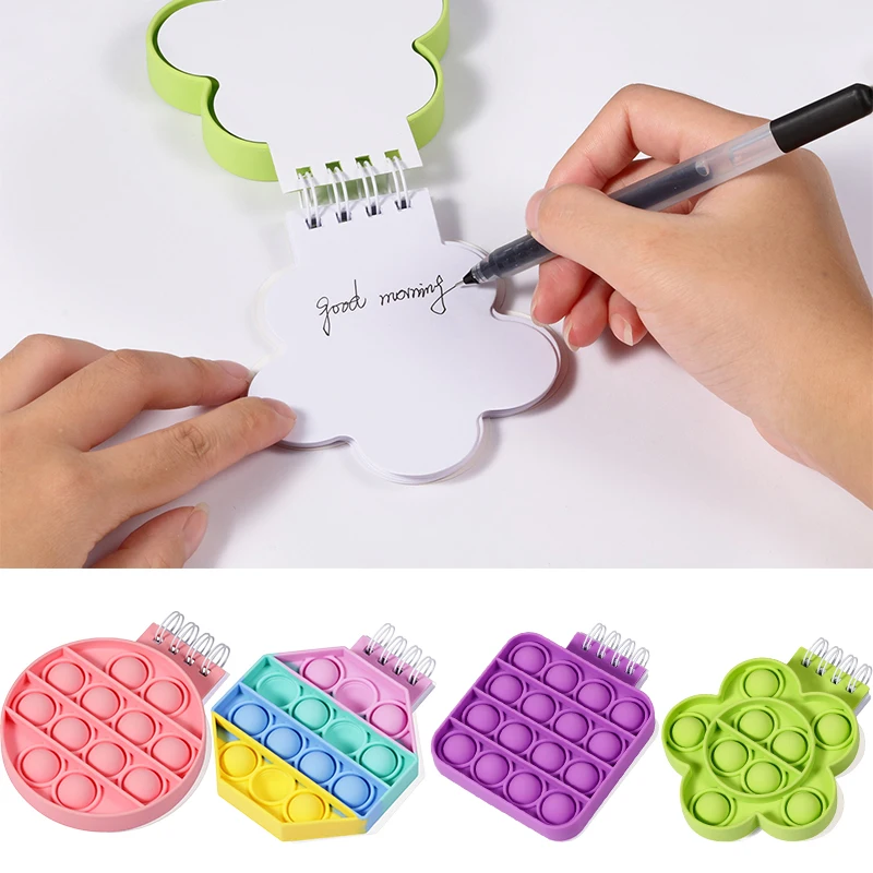 

Настольная игрушка-антистресс, блокнот для заметок, ручные попки, игрушки для снятия стресса, блокнот для учебы, обучающий блокнот с пузырьк...