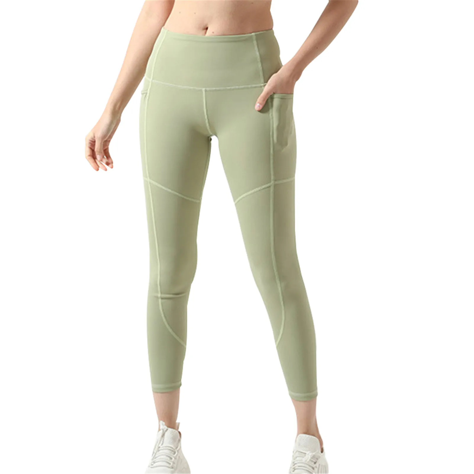 

High Women's High Waist Leggings Printed Color Yoga Squat-proof Pants Tummy Control Workout Running Pants DOG
