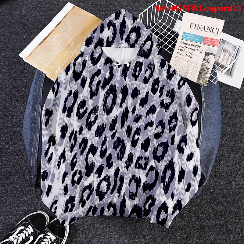 Sexy Leopard 3D Hoodies Women Sweetshirts Aesthetic Clothes Colorful Printed Sweetshirt Vintage Tops Long Sleeve Harajuku Hoody