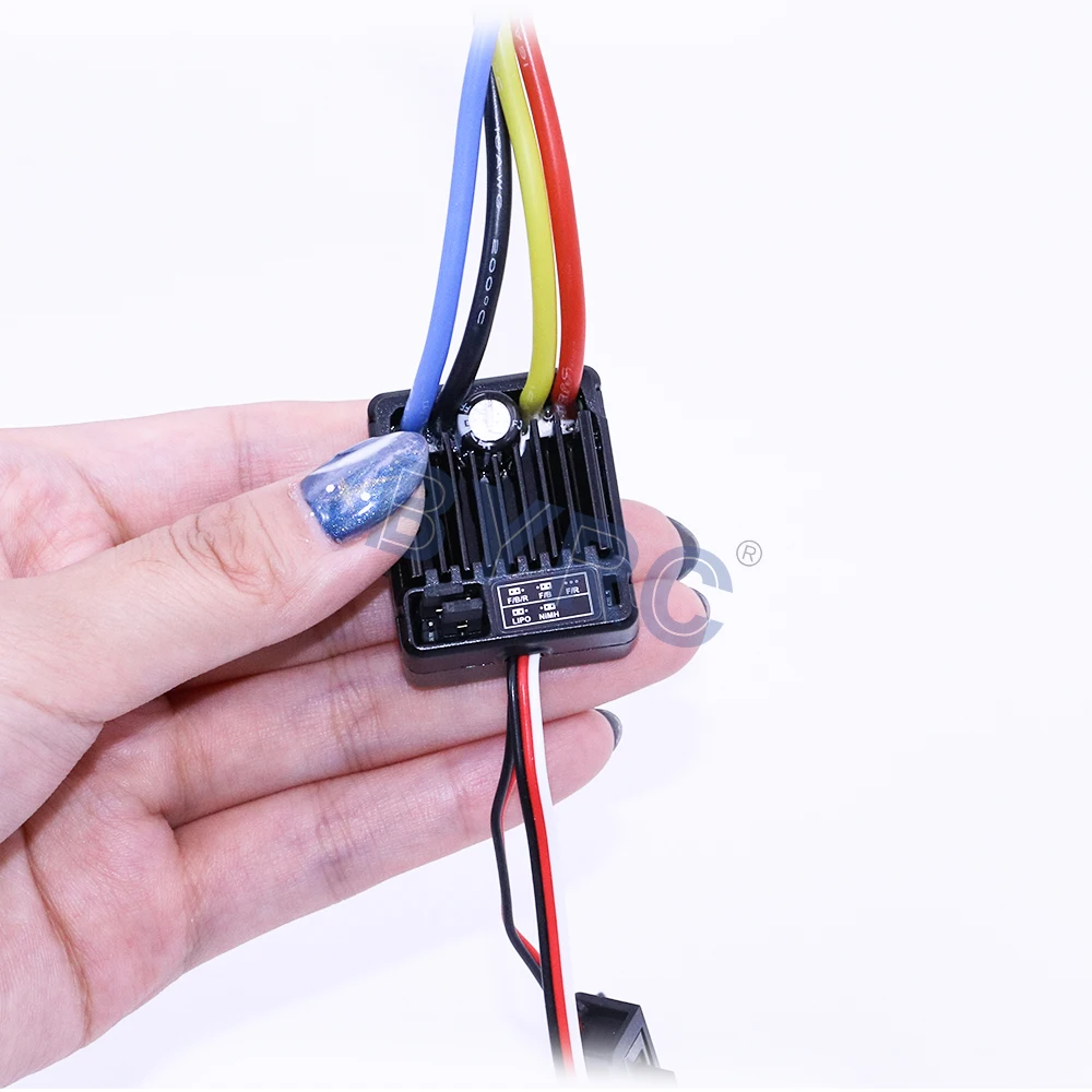 Щеточный электронный контроллер скорости HobbyWing quirun 1060 RTR 60A ESC для 1:10 RC машина HSP
