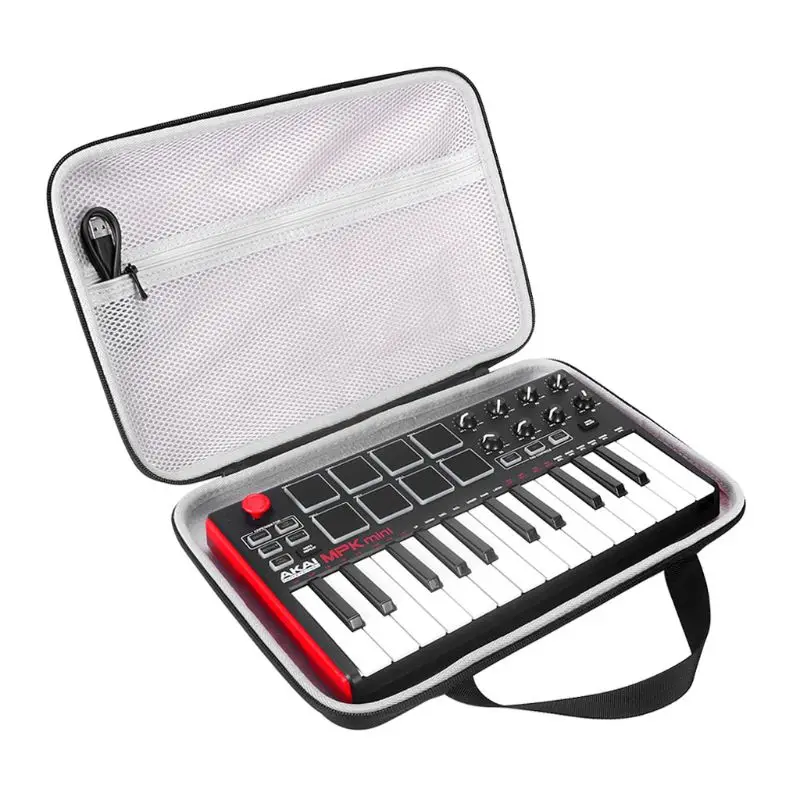 

H7JA Travel Hard Storage Bag Carrying Case for Akai Professional MPK Mini MKII 25-Key USB MIDI Drum Pad&Keyboard Controller