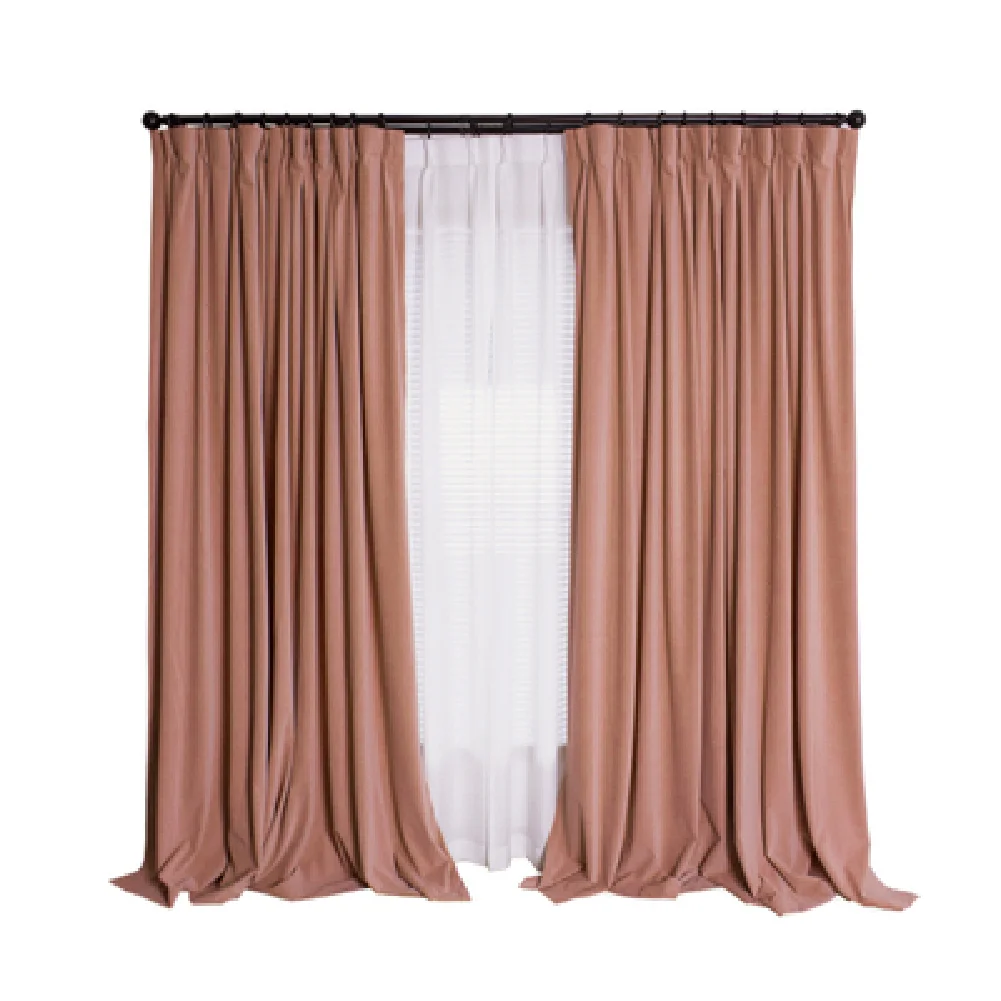 2021 Nordic Luxury Super Soft Dutch Simple and Modern Blackout curtains for Bedroom Living Room Solid Color Velvet Curtain tulle | Дом и сад