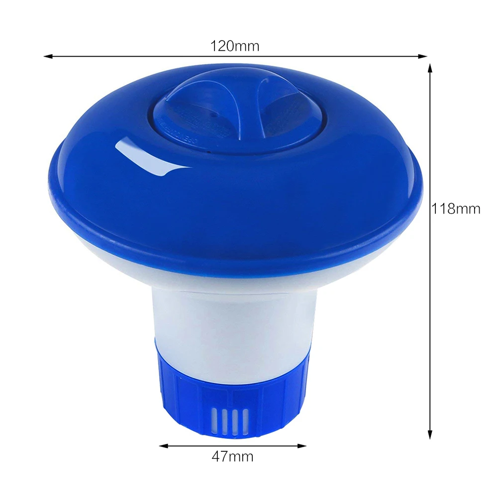 5 дюймов Большой синий и белый плавающий бассейн хлора диспенсер бром таблетки