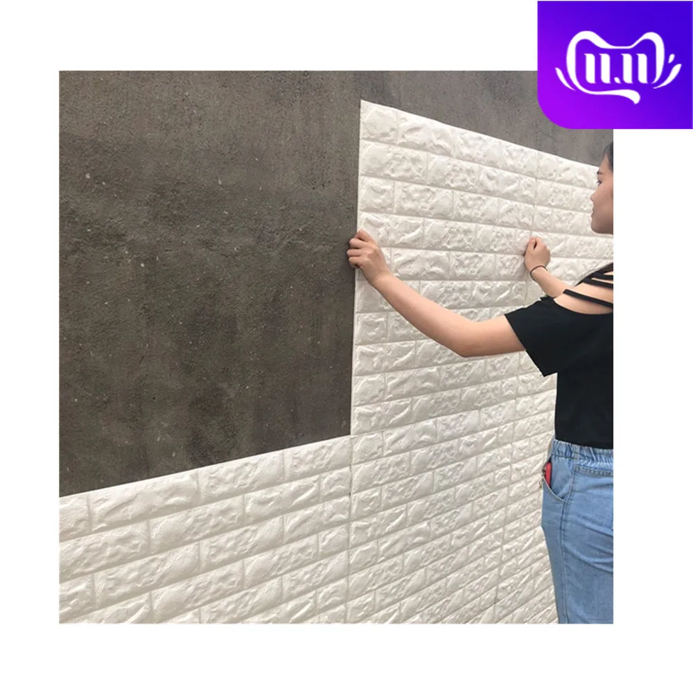

70x77cm New 3D XPE Foam Brick Wall Sticker Self Adhesive Decorative Wallpaper 3d Wall Panel Room Decoration
