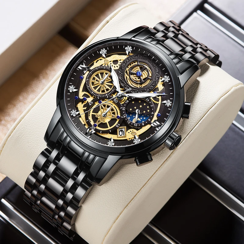 

WISHDOIT Men Watch Top Luxury Brand Big Dial Sport Watches Mens Chronograph Quartz Wristwatch Date Male Clock Relogio Masculino