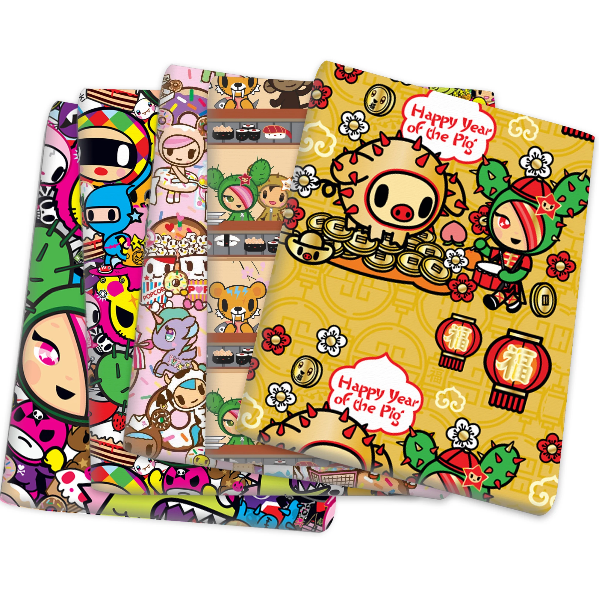 В виде единорога из мультфильма кусков с рисунком Полиэстеровая хлопковая ткань