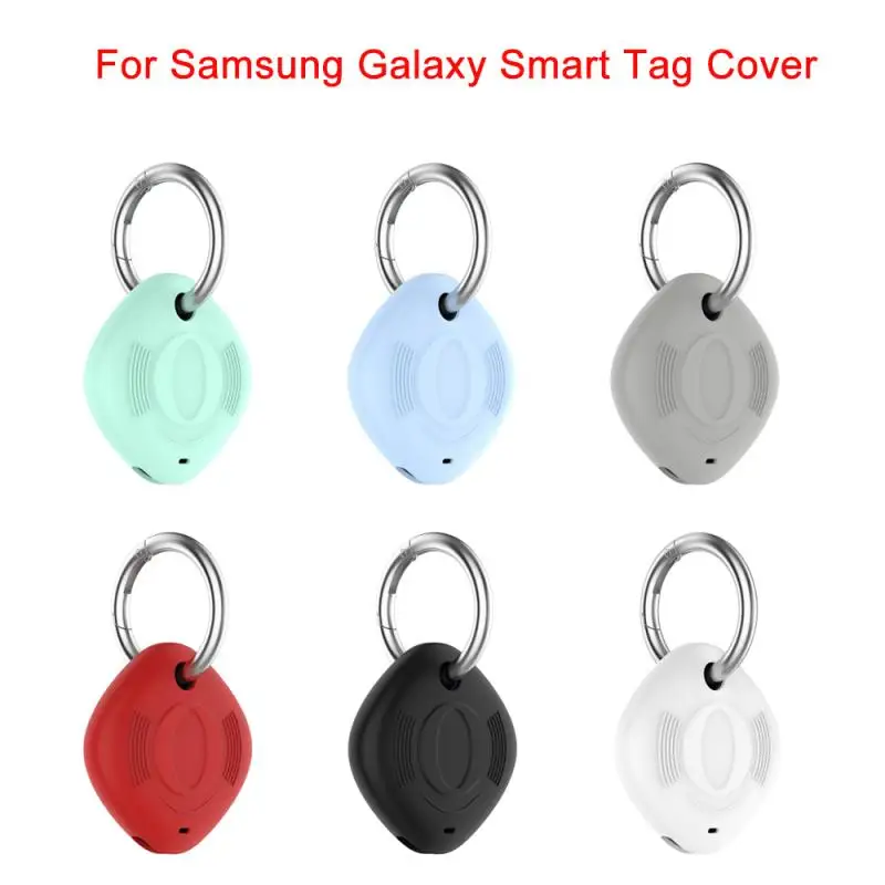 

For Samsung Galaxy Smart Tag Locator Tracker Case Keychain Anti-lost Cover Sleeve Protective Case For Smart Tag Trackers Holder