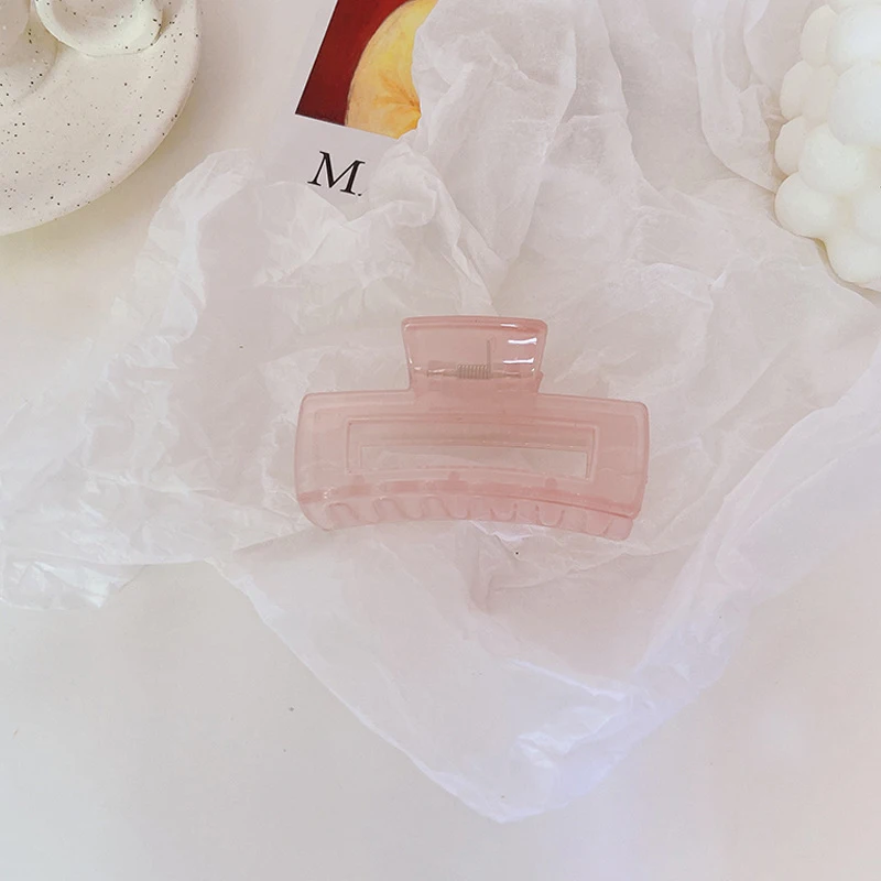 

5PCS Solid Color Hair Claw Simple Hair Jaw Clip Resin Hair Claw for Women Girls Hair Clip Headwear Hair Accessories