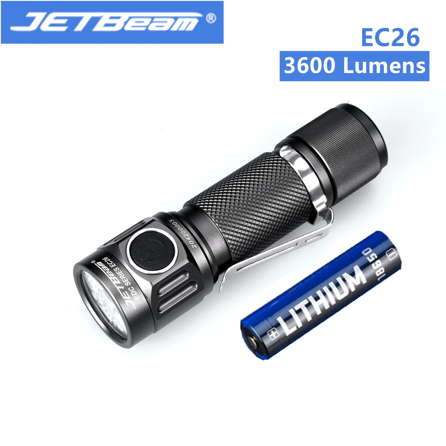Preise JETBeam EC26 Taschenlampe EDC 3600LM Taktische 18650 Taschenlampe Led Licht Lampe Mini Taschenlampe Outdoor Jagd High Power Led Taschenlampe