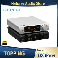 topping dx3pro dx3 pro plus hifi dac headphone amplifier dx3pro plus dsd256 es9038q2m high resolution decoder preamplifier