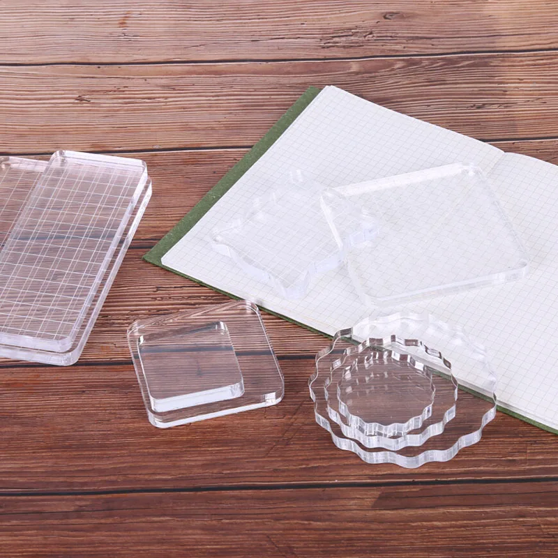 2020 Acrylic Block Pad Clear Photo Album Decor Student Stickers Seal Stamp Handmade DIY Crafts Tools For Color Process D/G | Дом и сад