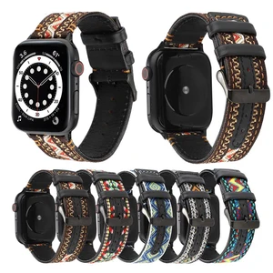 Ремешок для apple watch 44 мм 40 мм, ремешки для iwatch 42 мм 38 мм, тканевый + кожаный ремешок для часов, браслет для серии 6 SE 5 4 3