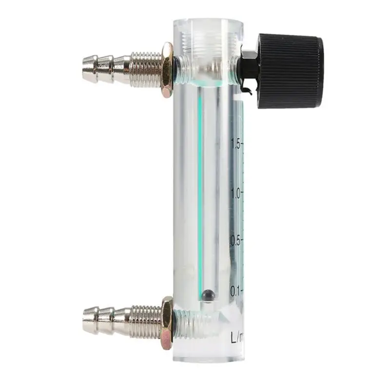 

0-1.5LPM 1.5L Oxygen Flow Meter Flowmeter with Control Valve for Oxygen Air Gas